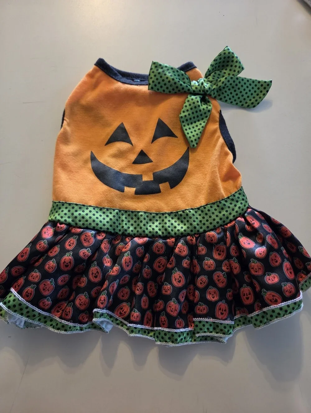 Extra Small NEW Pumpkin Dog Dress